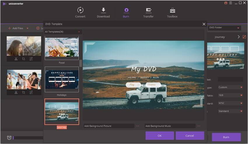 how to burn videos to dvd using UniConverter windows