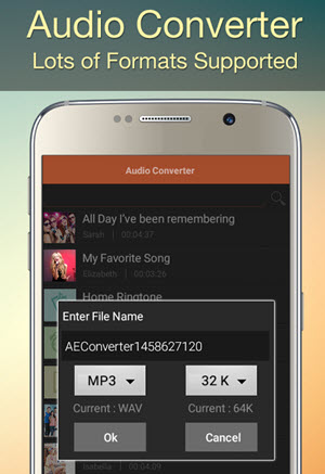 android convert wav to mp3