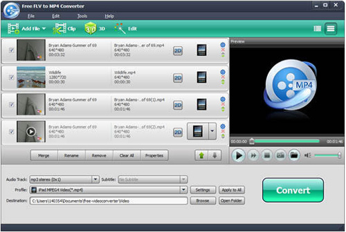 free flv to mp4 converter