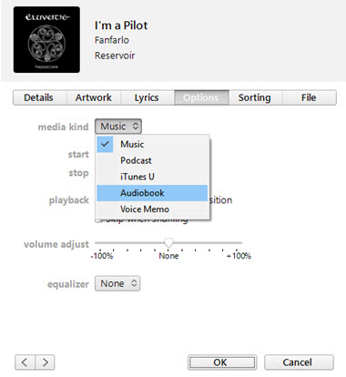 convert mp3 to audiobook itunes