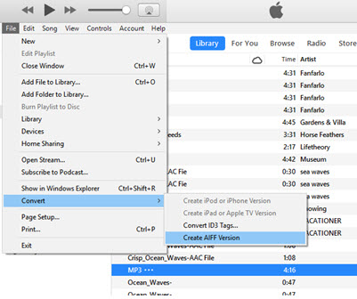 convert mp3 to aiff mac