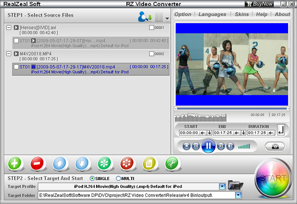 rz video converter